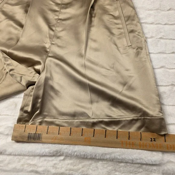 Ralph Lauren Purple Label Ainsworth Washed Satin Shorts Womens 2 $990 - Picture 8 of 8